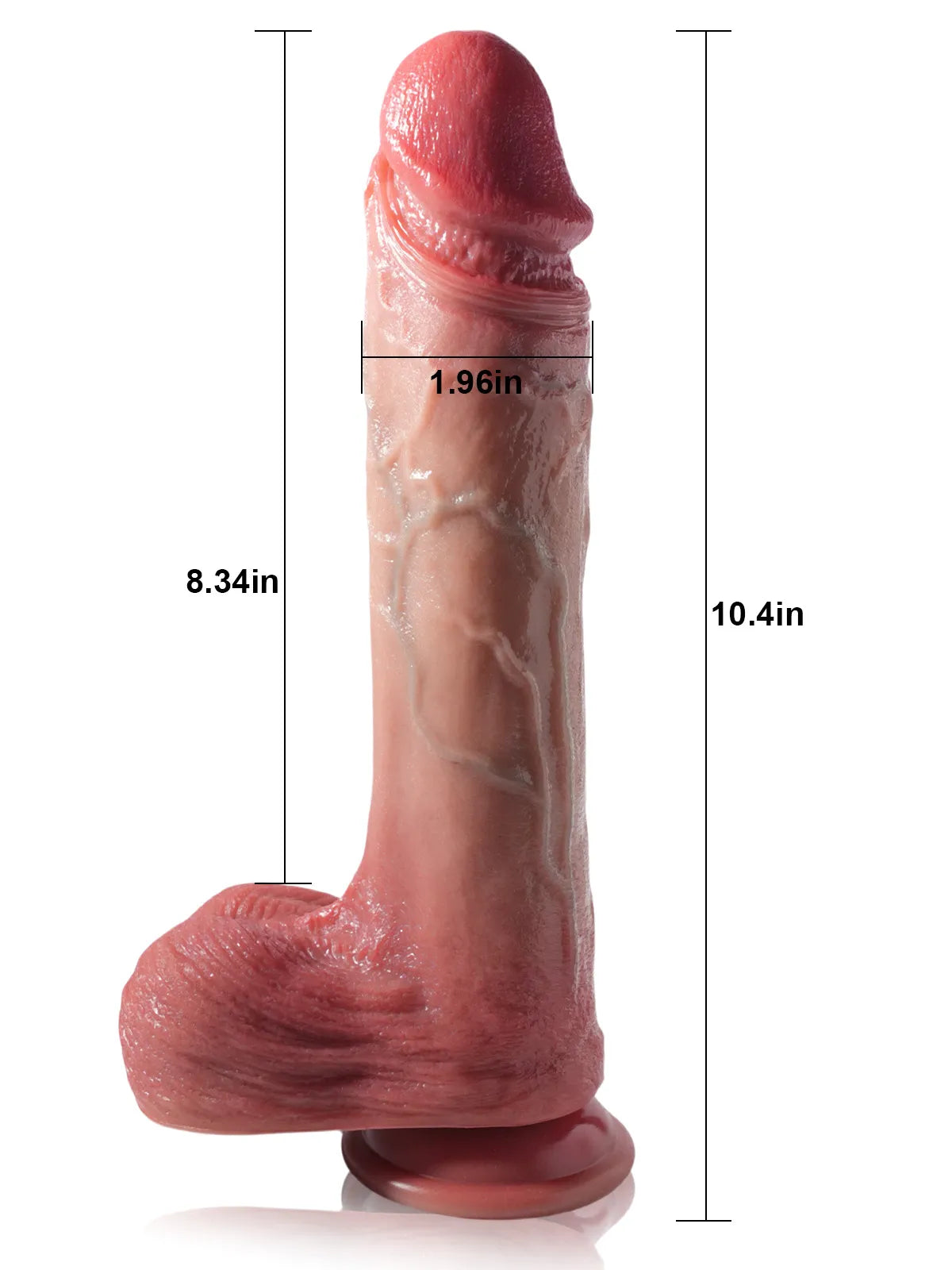 Mirco – Dildo realistico spingente e vibrante con testicoli mobili 26,4 cm
